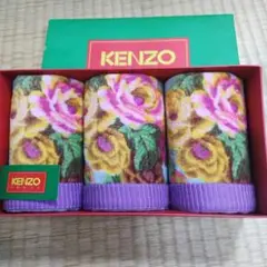 KENZO ウォッシュタオル　３枚セット　綿100％ 花柄