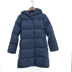 ◆POLO RALPH LAUREN ポロラルフローレン ダウンコート キッズサイズ:12-14◆ ネイビー キッズ アウター 子供服 ロング