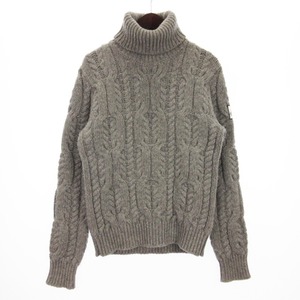 モンクレール MONCLER GAMME BLEU ガムブルー MAGLIONE TRICOT CICLISTA ニット セーター 長袖 ケーブル タートルネック イタリア製 ウール