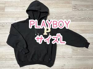PLAYBOY/パーカー/黒/L