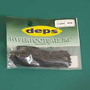 deps　デプス　ハイパーフットボールジグ　1/2oz　#28 BK/ブルーフレーク