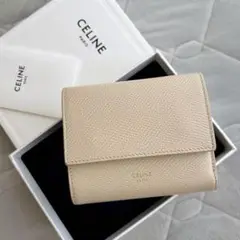 CELINE 折り財布 ベージュ