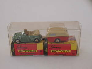 Schuco Piccolo 1/90 VW Kafer Cabrio mit Wohnanhanger Art.Nr.01883