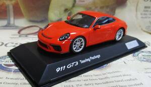 ★レア絶版*ディーラー限定*世界1911台*SPARK*1/43*Porsche 911 (991 II) GT3 Touring Package 2017 オレンジ*ポルシェ