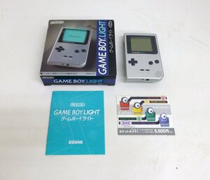 桐生店【現状品】k5-19 任天堂 ゲームボーイライト SILVER MGB-101 箱付き