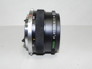 OLYMPUS OM-SYSTEM F.ZUIKO AUTO-s 50mm/f1.8 レンズ (ジャンク品)