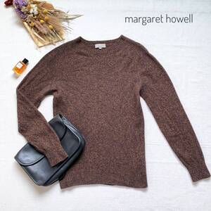 厳選☆レア　マーガレットハウウェル　MARGARET HOWELL　カシミアブレンドニット　スコットランド製　L