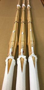 新品　剣道用高級真竹竹刀　完成品　胴張型　「大兼光」　39男子　3本セット　刻印可