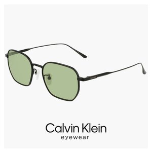 新品 カルバンクライン サングラス ck24109slb 002 calvin klein メンズ レディース モデル メタル 多角形 チタン フレーム UVカット