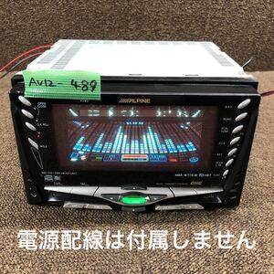 AV12-489 激安 カーステレオ ALPINE MDA-W779JB B91010217T CD MD FM/AM プレーヤー オーディオ 本体のみ 簡易動作確認済み 中古現状品