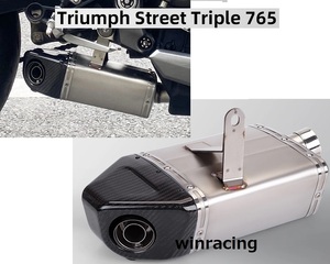 トライアンフ TRIUMPH ストリートトリプル 765 765RS 765R スリップオン マフラー 2017～2024