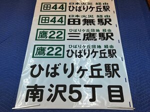 5-36■【動画あり】方向幕 バス 武蔵境駅 ひばりヶ丘駅 田無駅 文華女子高前 他 同梱不可(ajc)