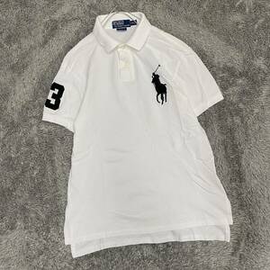 POLO RALPH LAUREN ラルフローレン ビッグポニー ポロシャツ 半袖シャツ サイズM ホワイト 白 メンズ トップス 最落なし （Y20）