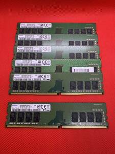 Samsung 8GB 1Rx8 PC4-2400T-UA2-11 デスクトップPC用DDR4メモリ　8GB 6枚セット計48GB 管5