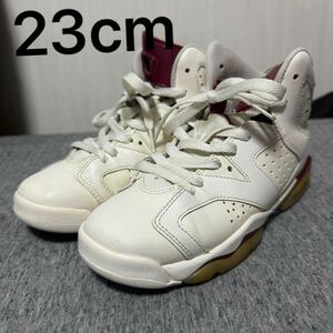 23cm Nike air Jordan 6 og maroon ps gs ナイキ エア ジョーダン マルーン 2016 384665-116 retro