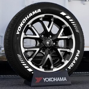 ハイエース 200系 車検対応 タイヤ ホイール 17インチ 4本セット ヨコハマ パラダ レジアスエース 215/60R17 ホワイトレター