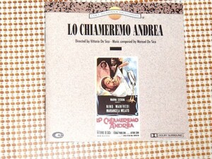 レア廃盤 CAM 盤 Manuel De Sica マヌエル デ シーカ Lo Chiameremo Andrea ヴィットリオ デ シーカ 監督 伊映画 サントラ Vittorio