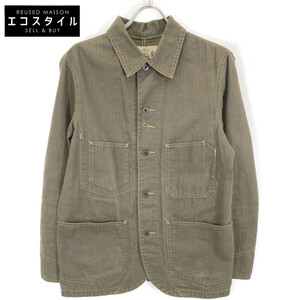 RRL ダブルアールエル HBT CHORE JACKET チョアジャケット カーキ S ジャケット リネン メンズ 中古