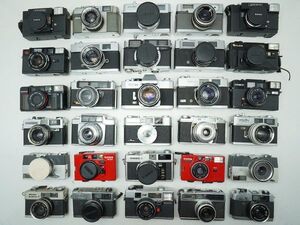 ★レンジファインダーなど★OLYMPUS/Konica/Canon/FUJICA/minolta/RICOH/ 等 計:30点まとめ【ジャンク品】31237