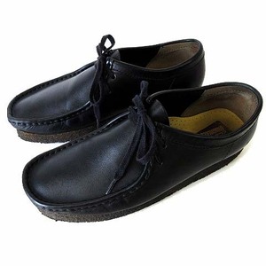 クラークス ORIGINALS ワラビー Wallabee ブーツ デザート シューズ 本革 レザー クレープソール US 9 黒 ブラック 27.0cm くつ 靴