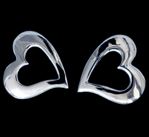 *S2241【quique】Art Jewelry Heart SLVイヤリング SPAIN New