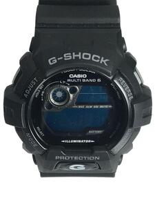 CASIO◆ソーラー腕時計・G-SHOCK/デジタル/BLK