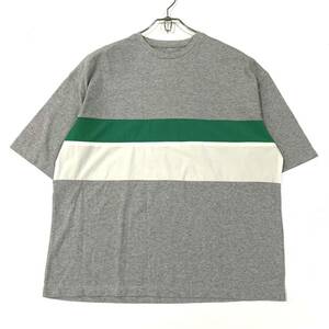 タグ付きSUPERTHANKS(スーパーサンクス)半袖Tシャツ 定価¥5.500 メンズM グレー系/グリーン系/ホワイト