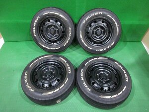 希少★FLEX フレックス/Paw トヨタ ハイエース 200系 専用アルミ 16インチ 16×6.5J+38 2023年製/8分山★ FALKEN ホワイトレター 215/65R16