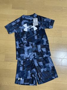 送料込　新品 アンダーアーマー　YLG 150cm 155cm 145cm パンツ　半袖Tシャツ　2点セット　上下セット　男の子　キッズ　ジュニア