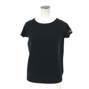 ◆CHANEL シャネル 半袖カットソー Tシャツ サイズ:40◆P32759K00781 ブラック レディース トップス