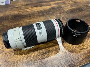 Canon キャノン EF70-200mm F4L IS II USM 美品 ケンコー PLフィルター PRO1D サーキュラーPL NEO 純正フード 