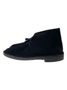 Clarks◆チャッカブーツ/UK8/BLK/スウェード/26107882