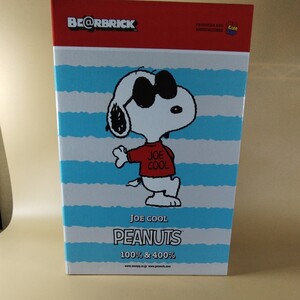 BE@RBRICK JOE COOL PEANUTS 100%&400% MEDICOM TOY 