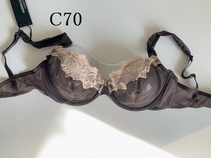 C70☆ Andres Sarda EDEN　アンドレサルダ　スペイン高級ランジェリー　ブラ 　茶色