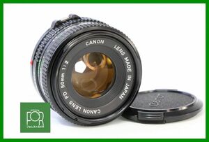 【同梱歓迎】【動作保証・点検済】良品■キヤノン Canon NEW FD 50mm F2■AB994