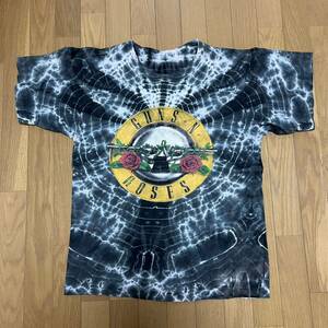 ガンズ&ローゼズ 1989 tie dye タイダイ ロゴ Tシャツ vintage guns n