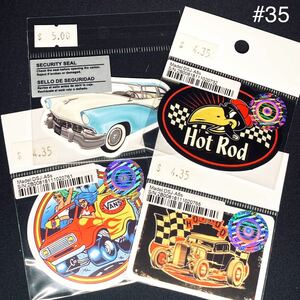 輸入品 ステッカー セット HOTROD #35 / Bel Air Impara Classic kustom Custom Sedan Chevy hotwheels Oldsmobile buick Pontiac Dodge ss