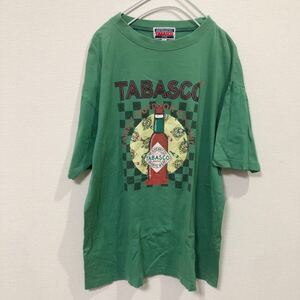 ●タバスコ TABASCO 半袖 Tシャツ グリーン系 Mサイズ