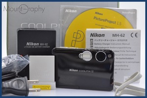 ★極上美品★ ニコン Nikon COOLPIX S1 3x 箱、保証書、バッテリー充電器、充電コード ★完動品★ 同梱可 #yk266