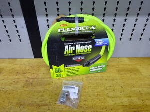 FLEXZILLA AIR HOSE エアホース ライムグリーン 未使用 新品 エアーチャック新品付き！