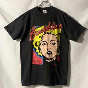 DEAD STOCK USA製 NOS 80s 90s DICK TRACY ディックトレイシー Breathless ブレスレス・マホーニー Tシャツ Madonna 黒 XL ヴィンテージ