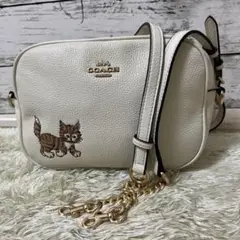 COACH カメラ　バッグ　ダンシング キトゥン 猫プリン ショルダーバッグ