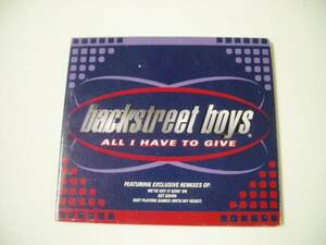 デジパックCD Backstreet Boys 「All I Have To Give」