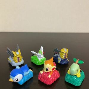 ポケモン チョロQ DP 中古品6種 ボッチャマ ヒコザル ナエトル シェイミ ギラティナ フィギュア ポケットモンスター ミニカー フルバック