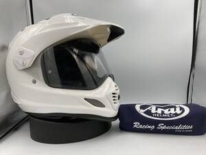 Arai アライ TOUR-CROSS3 ツアークロス3 グラスホワイト Lサイズ 程度良好!!