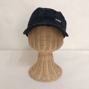 X-LARGE ×NEW ERA/ニューエラー帽子 チェック柄 ネイビー 紺 グリーン 緑 メンズ 58.7