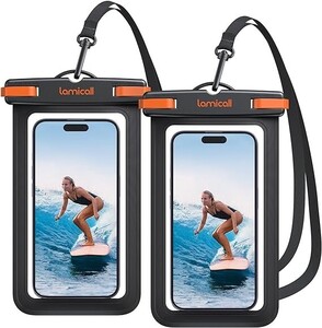 【2枚セット】 Lamicall スマホ 防水 ケース 4-7インチ IPX8 : 海 プール すまほ ぼうすい カバー スマフォ