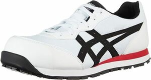 【AH-05508】未使用品 asics アシックス 安全靴 ウィンジョブ 26.0cm CP201 ホワイト×ブラック