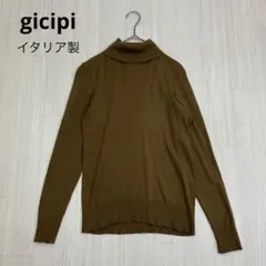 ☆ gicipi ジチピ タートルネック リブ ニット 長袖 イタリア製 1