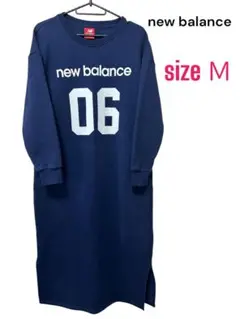 new balance ロングワンピース M ネイビー　美品